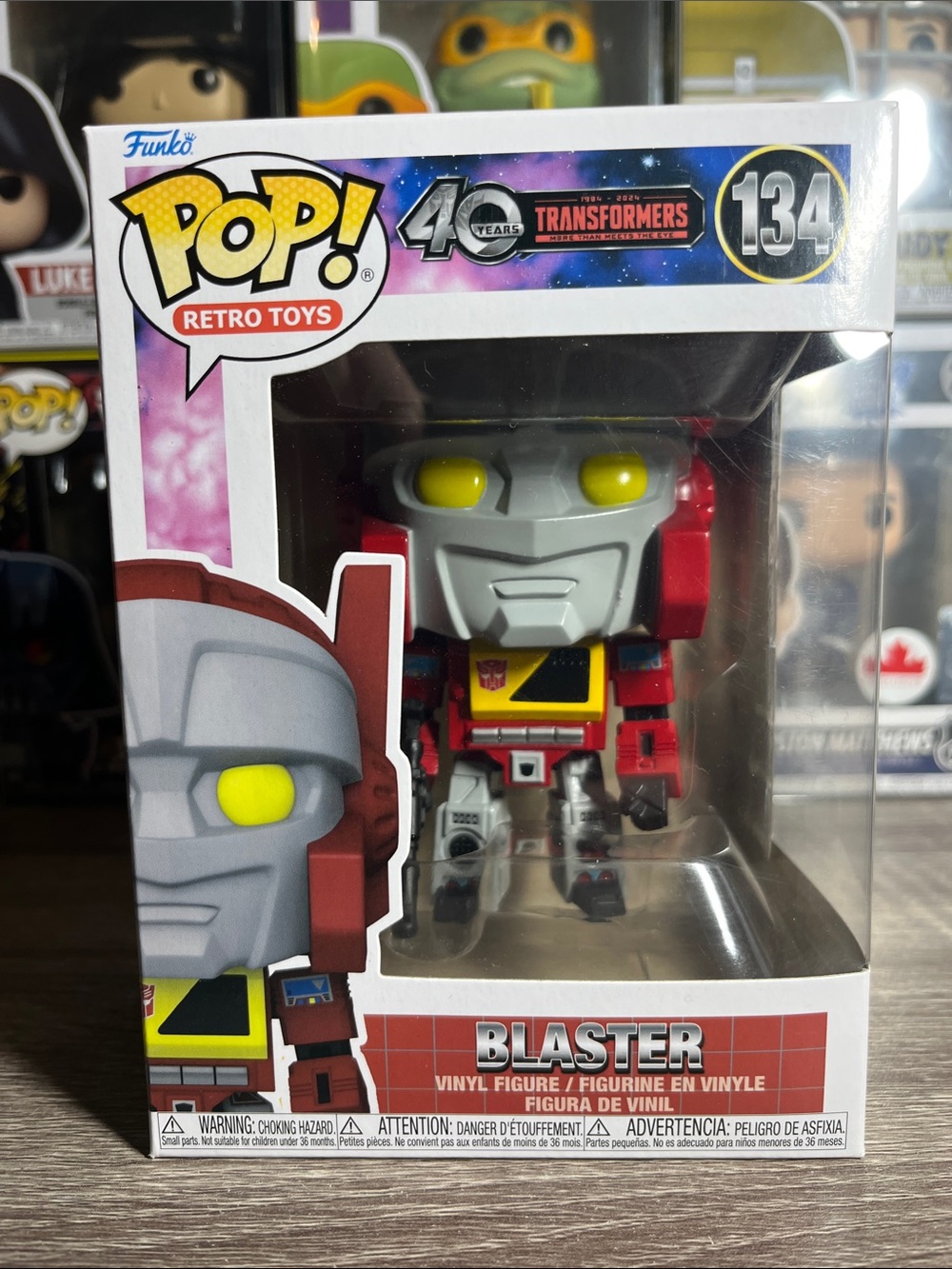 Funko Pop! Retro Toys Blaster Vinyl Figure - Red, Yellow, Gray